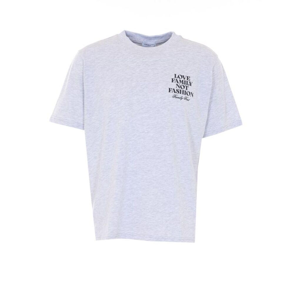 Family First Milano Men Love Family Not Fashion Print T-Shirt With Logo